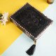 Leather Journal Notebook A5 with Embossed Double Dragon- Black Leather Journal Notebook A5 with Embossed Double Dragon- Black