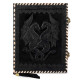 Leather Journal Notebook A5 with Embossed Double Dragon- Black