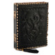 Leather Journal Notebook A5 with Embossed Double Dragon- Black