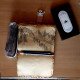 Buff Leather Journal A6 with Key with unlined Kraft Decal Paper