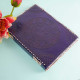 Embossed Wiccan Pentagram Star A3 Leather Journal Notebook- Purple