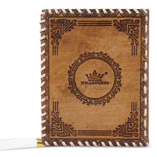 Leather Journal Notebook A5 Embossed Jesus Christ Handmade Diary- Antique
