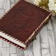 Embossed Double Dragon Handmade A5 Leather Journal Notebook - Brown Embossed Double Dragon Handmade A5 Leather Journal Notebook - Brown