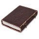 Embossed Double Dragon Handmade A5 Leather Journal Notebook - Brown Embossed Double Dragon Handmade A5 Leather Journal Notebook - Brown