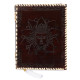 Leather Journal Notebook A5 with Embossed SamyakSambuddha- Brown