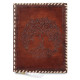 Embossed Tree of Life A5 Unlined Leather Journal Notebook- Brown