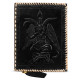 Embossed Sigil Baphomet A5 Leather Journal Notebook- Black