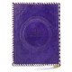 Leather Journal Notebook A5 Embossed Samyaksam Buddha Handmade Diary- Purple