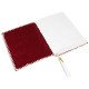 Leather Journal Notebook A5 Embossed Samyaksam Buddha Handmade Diary- Purple