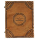 Leather Journal Notebook A5 Embossed Wiccan Pentagram Star Handmade Diary- Antique