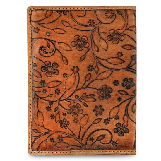 Thar Artefacts Refillable Floral Antique Leather Journal - A6