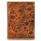 Thar Artefacts Refillable Floral Antique Leather Journal - A6