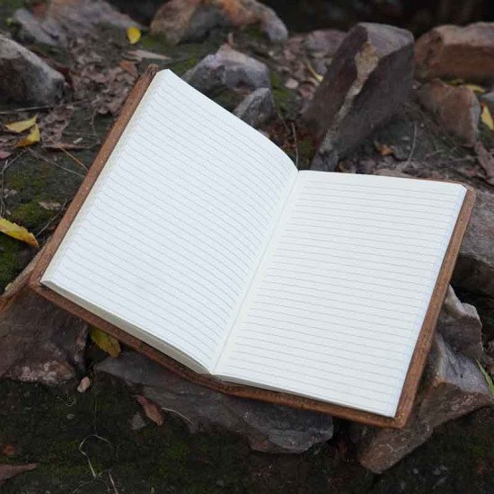 Thar Artefacts Refillable Floral Antique Leather Journal - A6