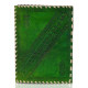 Embossed Tree of Life A5 Unlined Leather Journal Notebook- Green