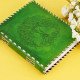 Embossed Tree of Life A5 Unlined Leather Journal Notebook- Green Embossed Tree of Life A5 Unlined Leather Journal Notebook- Green