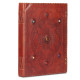  Embossed 7 Stone A3 Leather Journal Notebook- Brown