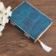 Embossed Book of Shadows A5 Handmade Leather Journal Notebook- Turquoise Embossed Book of Shadows A5 Handmade Leather Journal Notebook- Turquoise