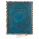 Embossed Book of Shadows A5 Handmade Leather Journal Notebook- Turquoise 