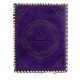 Embossed A5 Egyptian Goddess Isis Leather Journal Notebook with unlined pages- Purple (9x7 inch)