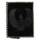 Embossed Goddess Isis Handmade A5 Leather Journal Notebook - Black