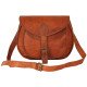Leather Crossbody Tote Women Bag with Adjustable Leather straps - 11"