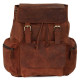 Thar Artefacts Retro Style 18inch Buff Leather Backpack Casual Unisex Daypack for Travel College Trekking