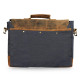 Thar Artefacts 17inch Hybrid Buff Denim Leather Laptop Bag Casual Messenger Bag for Office & College