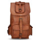 Thar Artefacts Leather Casual Shoulder Backpack 20 inch Multi-Utility Unisex Rucksack for Travelling Hiking Trekking