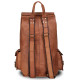 Thar Artefacts Leather Casual Shoulder Backpack 20 inch Multi-Utility Unisex Rucksack for Travelling Hiking Trekking