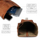 Thar Artefacts Leather Casual Shoulder Backpack 20 inch Multi-Utility Unisex Rucksack for Travelling Hiking Trekking
