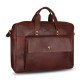 Thar Artefacts Sauve Leather Laptop Bag - 15.6inch [Red Brown]