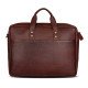 Thar Artefacts Sauve Leather Laptop Bag - 15.6inch [Red Brown]