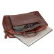 Thar Artefacts Sauve Leather Laptop Bag - 15.6inch [Red Brown]