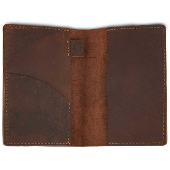 Thar Artefacts Leather Passport & Card Holder Cash Wallet Multipurpose Travel Organizer with Pen Holder