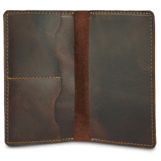 Thar Artefacts Slim Leather Passport Cover & Phone Wallet Multipurpose Travel Holder