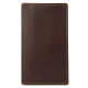 Slim Leather Passport Cover & Phone Wallet Travel Holder with Front Tab Cut Pocket 