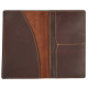 Slim Leather Passport Cover & Phone Wallet Travel Holder with Front Tab Cut Pocket 