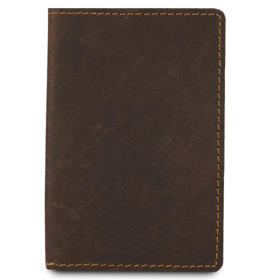 Thar Artefacts Leather Passport Cover with front card holder pockets