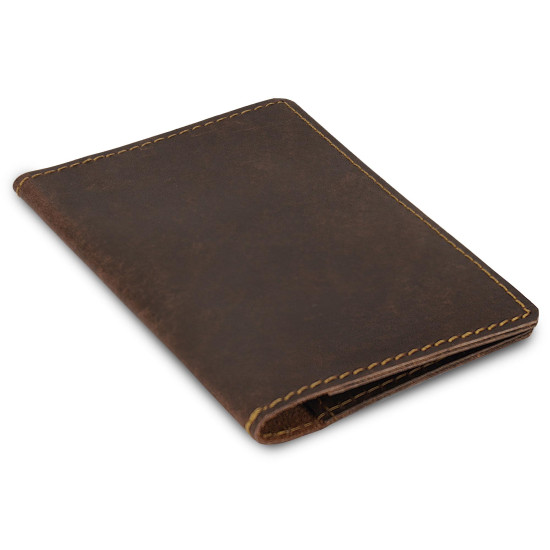Thar Artefacts Leather Passport Cover with front card holder pockets