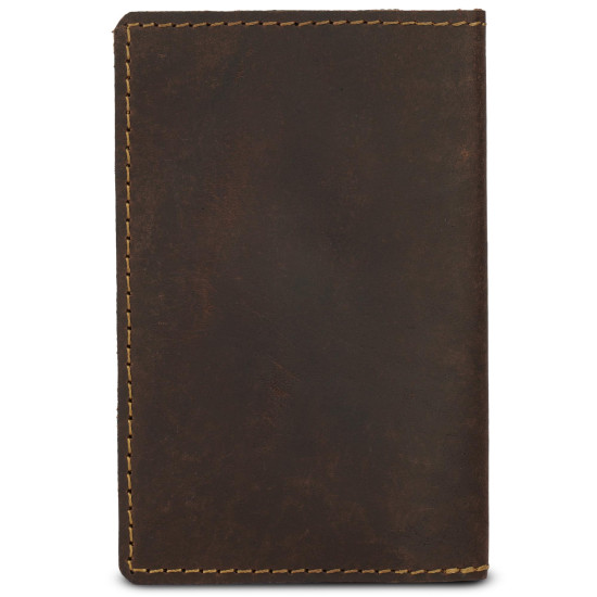 Thar Artefacts Leather Passport Cover with front card holder pockets