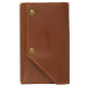 Thar Artefacts Multipurpose Three Fold Leather Travel Holder Card & Currency Wallet with Zipper Pocket- 7X4inches