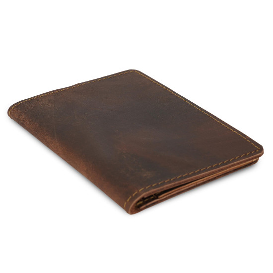 Thar Artefacts Slim Leather Passport Cover Cash Card Wallet Multipurpose Travel Holder- 6X4inches 